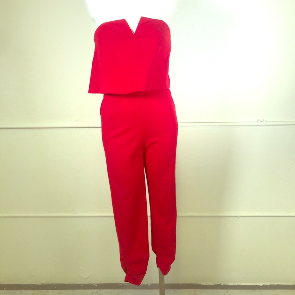 Love...Ady Strapless Popover Jumpsuit